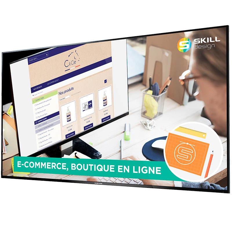Placez un écran d'affichage dynamique pour faire diffuser vos promos, produits et acutalités