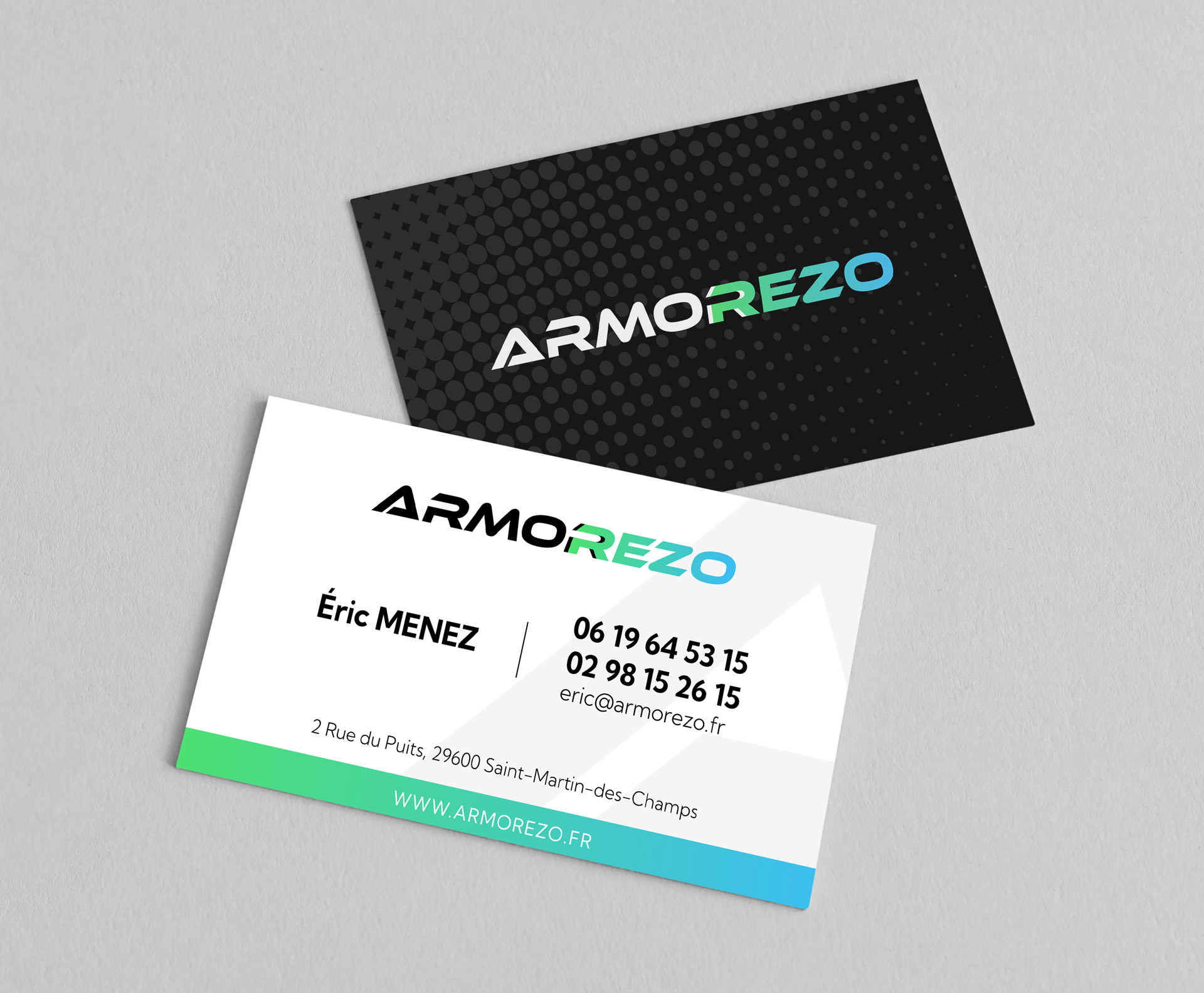 Création de carte de visite pour Armorezo