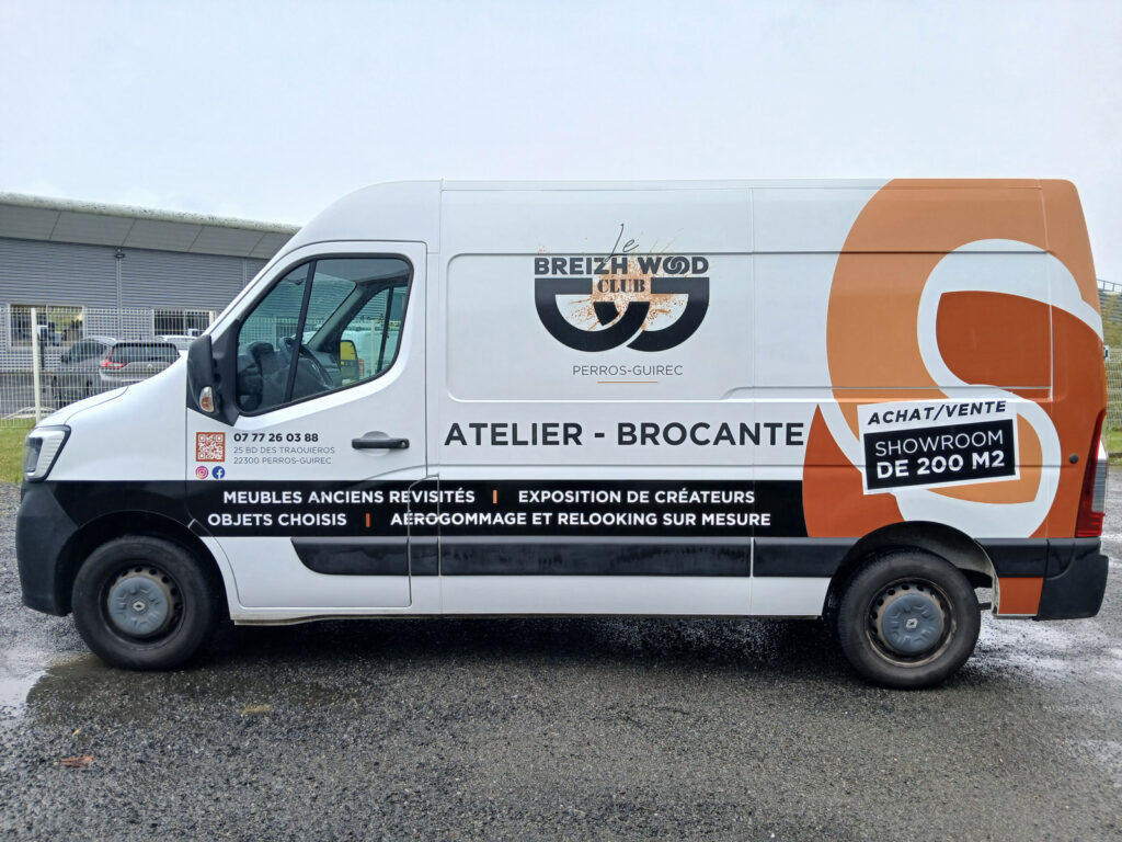 Le Breizh Wood Club – Création habillage de véhicule