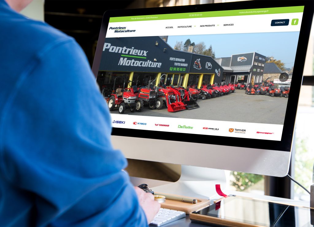 Pontrieux Motoculture réalisation d&rsquo;un site Internet