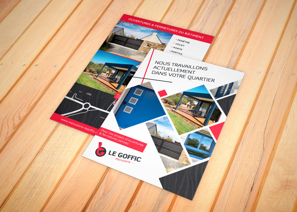 Menuiserie Le Goffic – Création de flyers